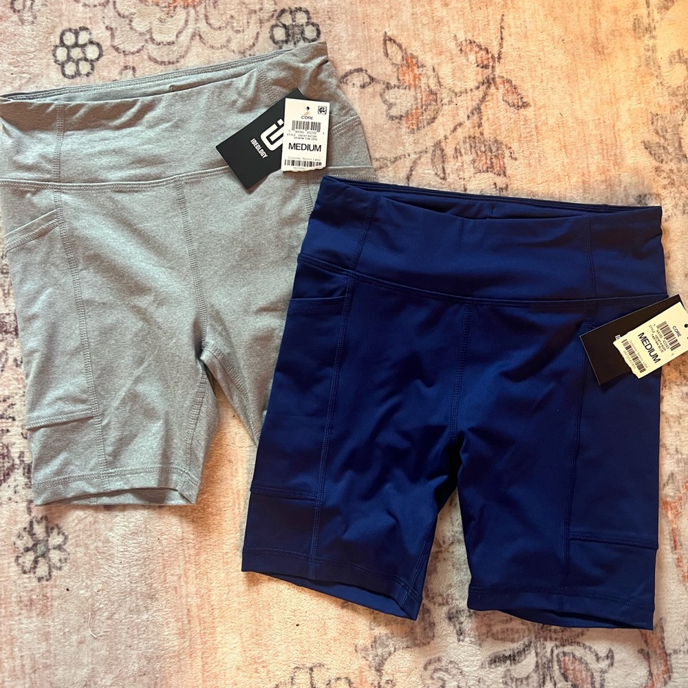 Ideology Kids Gray and Blue Shorts